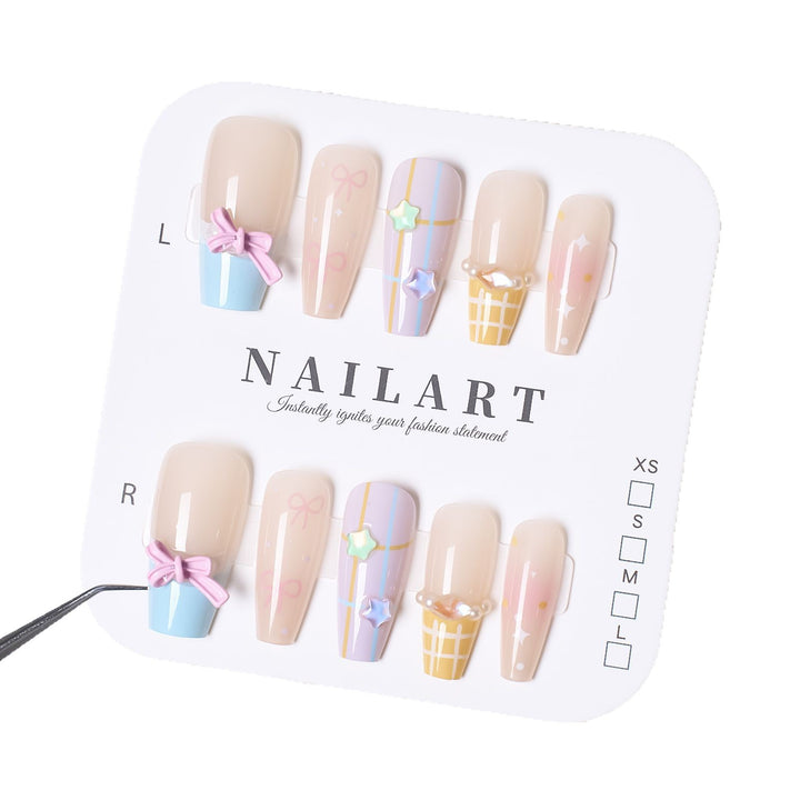 Creative Themed Press-On Nail Art Bowlift 1787394901