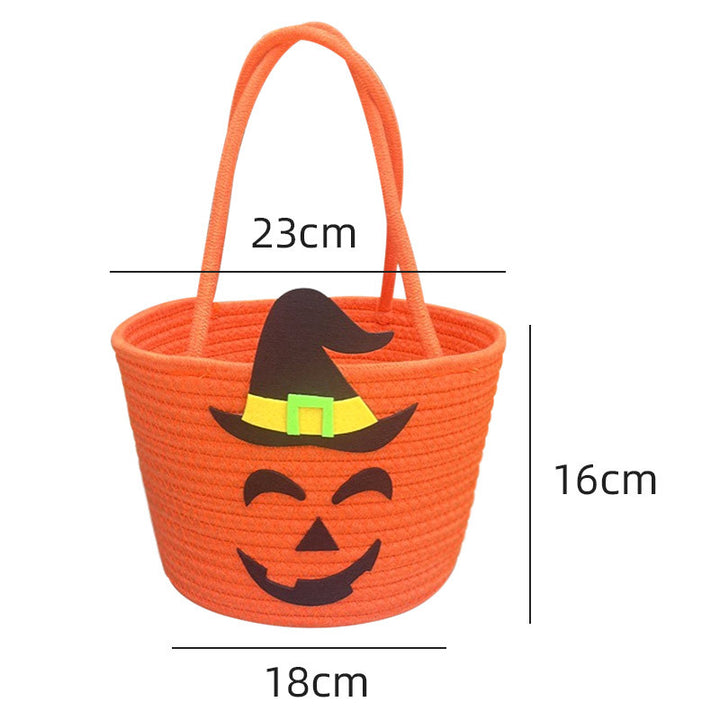 Women Halloween Basket with Wizard Hat Motif Bowlift