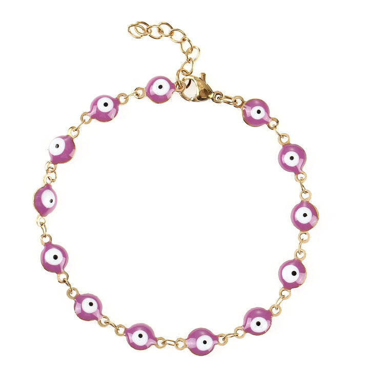 Colorful Evil Eye Charm Bracelet Bowlift