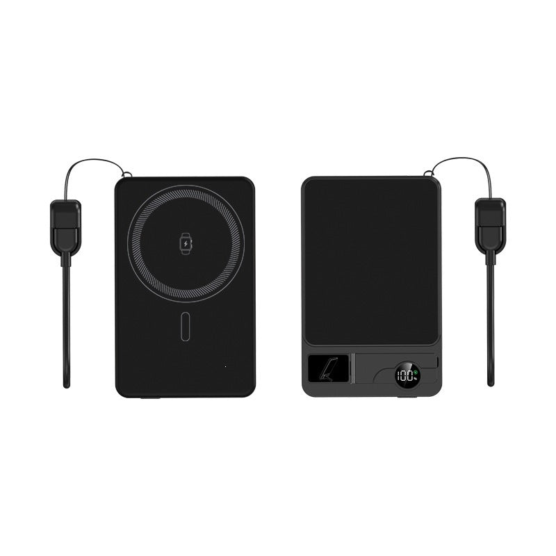 Portable power bank with integrated wireless charging technology and dual fast charging function Bowlift