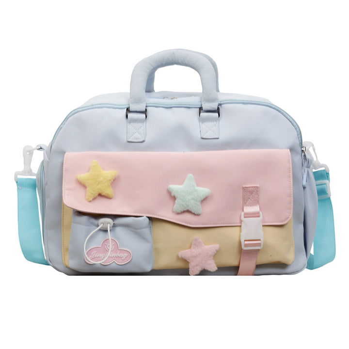Fashionable Tote Bag With Colorful Applications Bowlift
