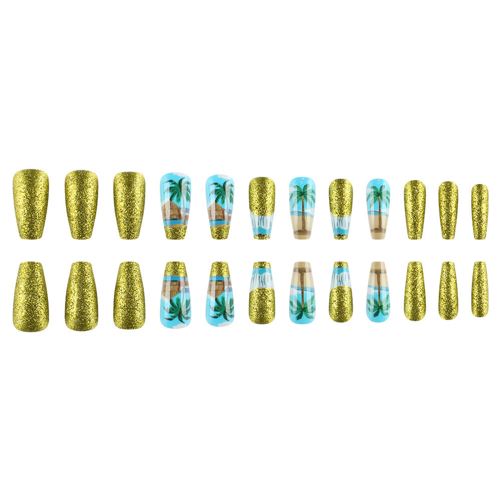 Tropical Paradise Press-On Nail Art Set Bowlift
