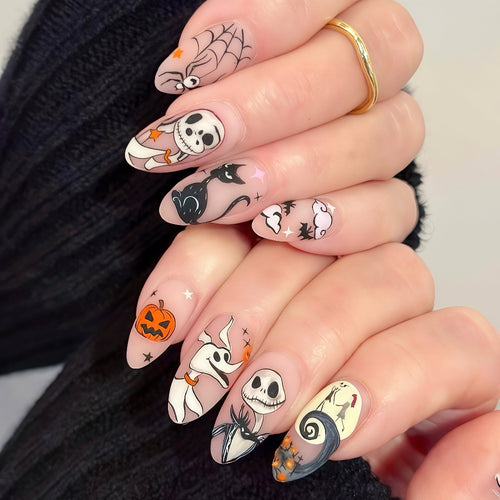 Artificiälnägel mit Halloween-Motiven Bowlift