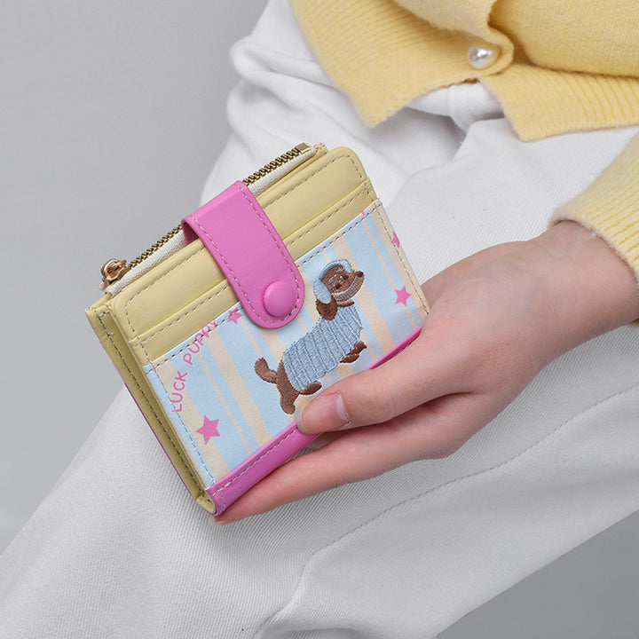 Cute Animal-Themed Zippered Coin Purse Bowlift