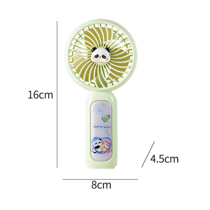 Women Portable Mini Hand Fan with Cute Panda Design Bowlift