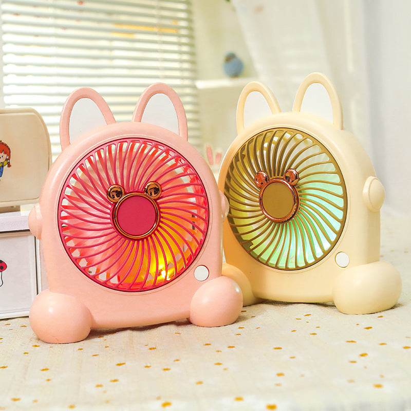 Women's Portable Mini Fan in Creative Animal Design Bowlift