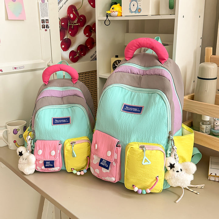 Colorful Multi-Pocket Backpack