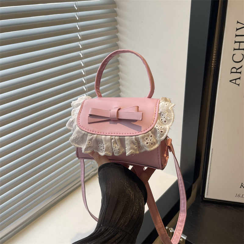 Elegant Ruffled Bow Crossbody Handbag Bowlift