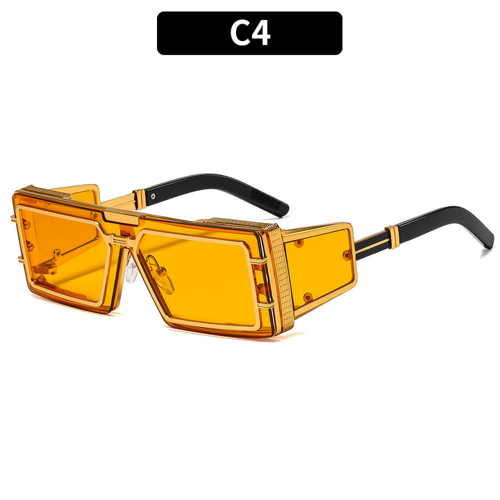 Statement Geometric Shield Sunglasses