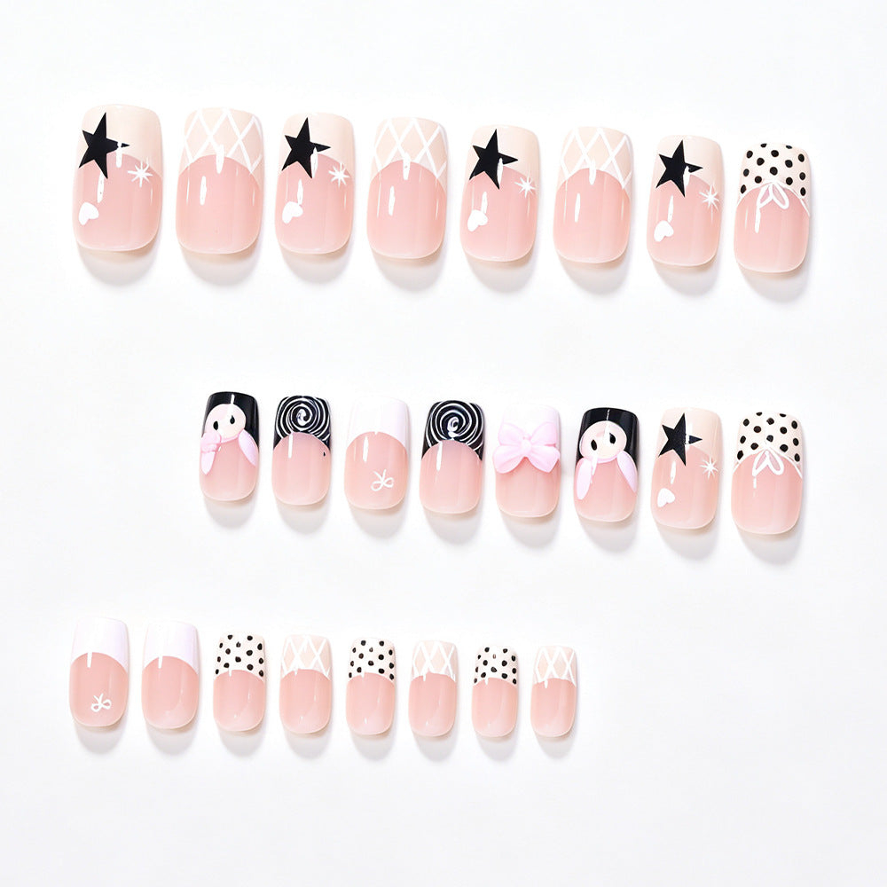Decorative Graphic Nail Art Tips Bowlift
