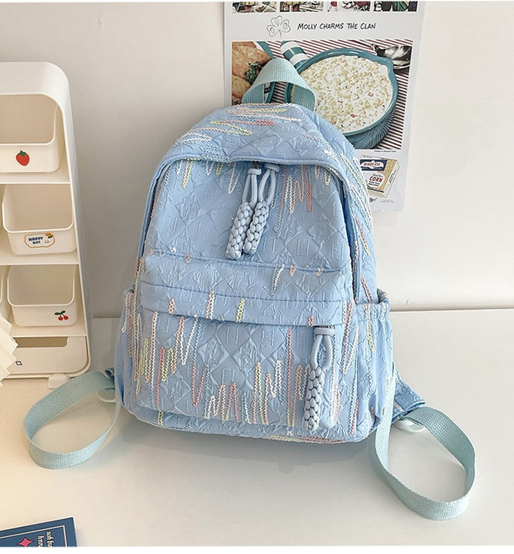 Backpack with Sparkling Details Bowlift