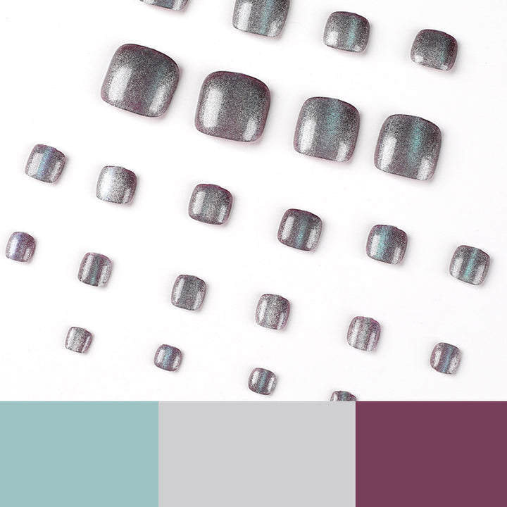 Shiny toenail art Bowlift