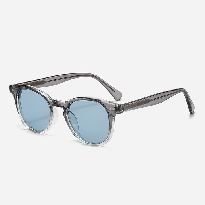 Women's Round Sunglasses with Stylish Pattern and UV Protection Bowlift