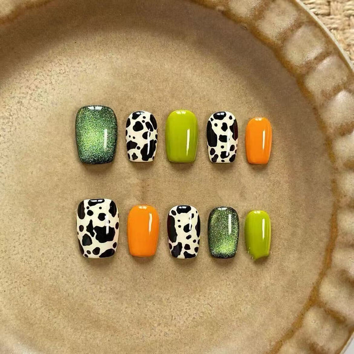 Artistic Press-On Nail Art Design Set Bowlift