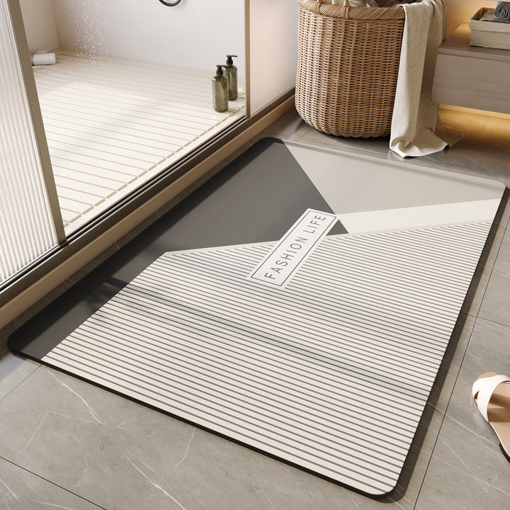 Decorative Floral Bath Mat Bowlift