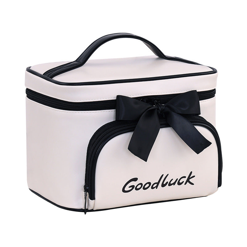 Cosmetic Organizer With Stylish Design And Practical Carrying Handle Bowlift