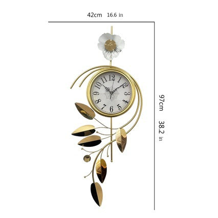 Elegant Floral Wall Clock Bowlift