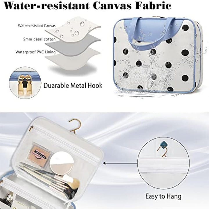 Versatile cosmetic organizer bag with detachable compartment Bowlift