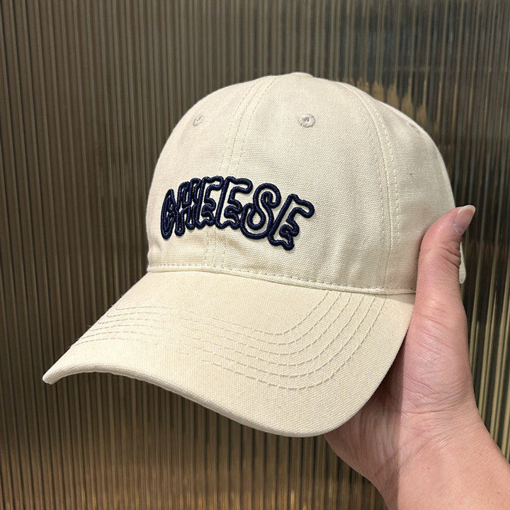 Unisex Embroidered Cotton Twill Cap Bowlift