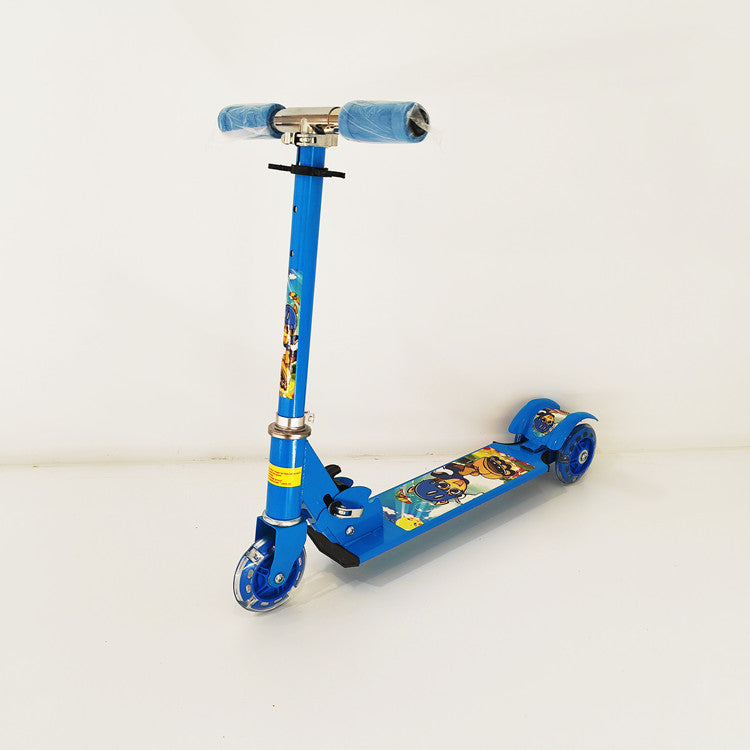 Cartoon-Themed Kick Scooter Bowlift