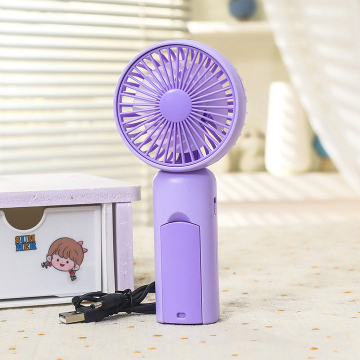 Ladies Portable USB Hand Fan with Cute Design Bowlift