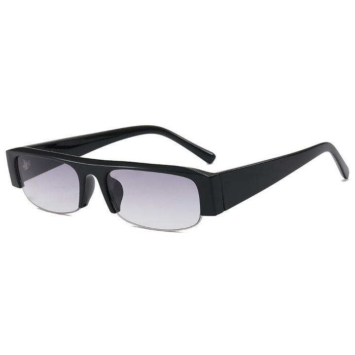 Contemporary Retro-Inspired Flat Lens Sunglasses Bowlift
