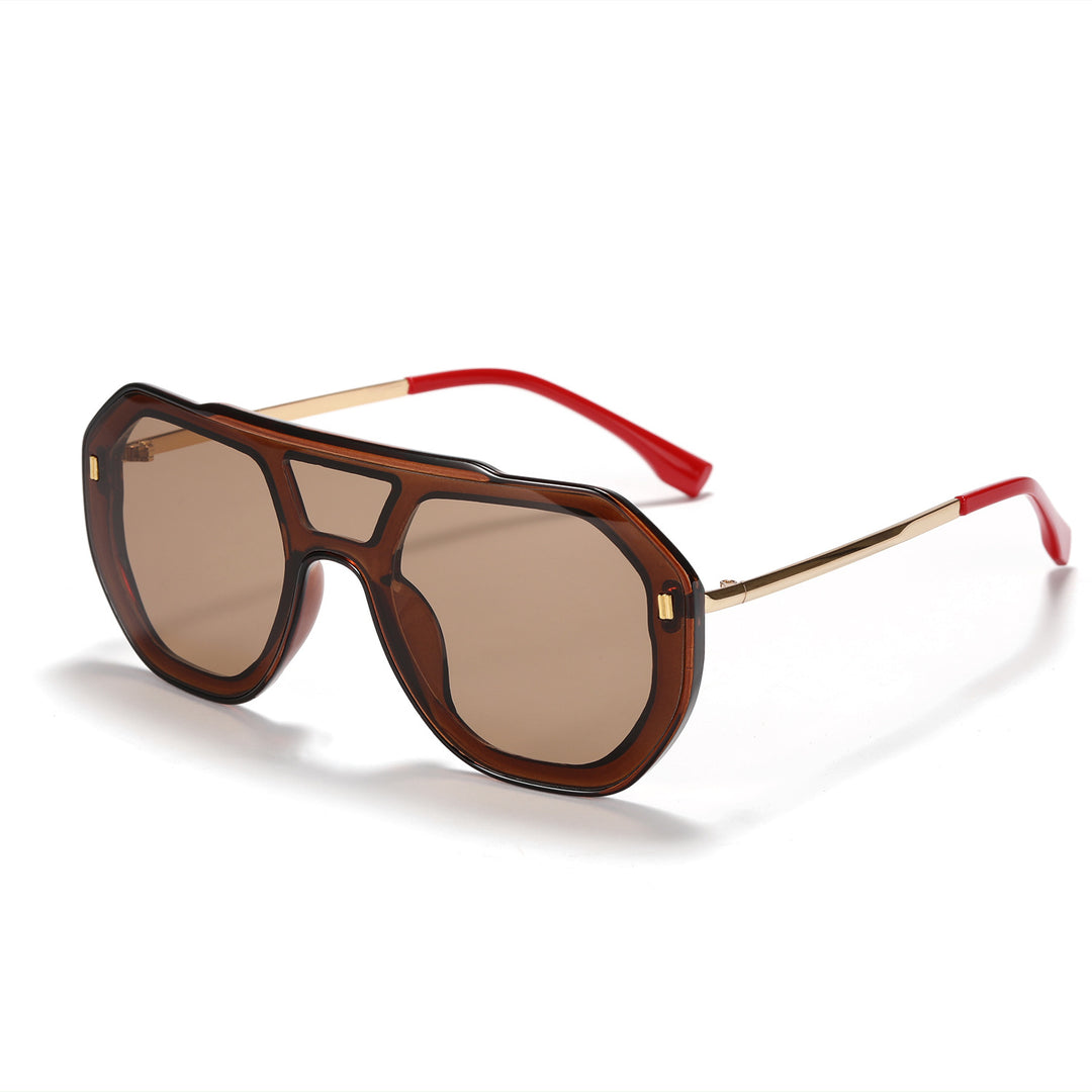Women oversized geometric sunglasses with elegant frame Bowlift