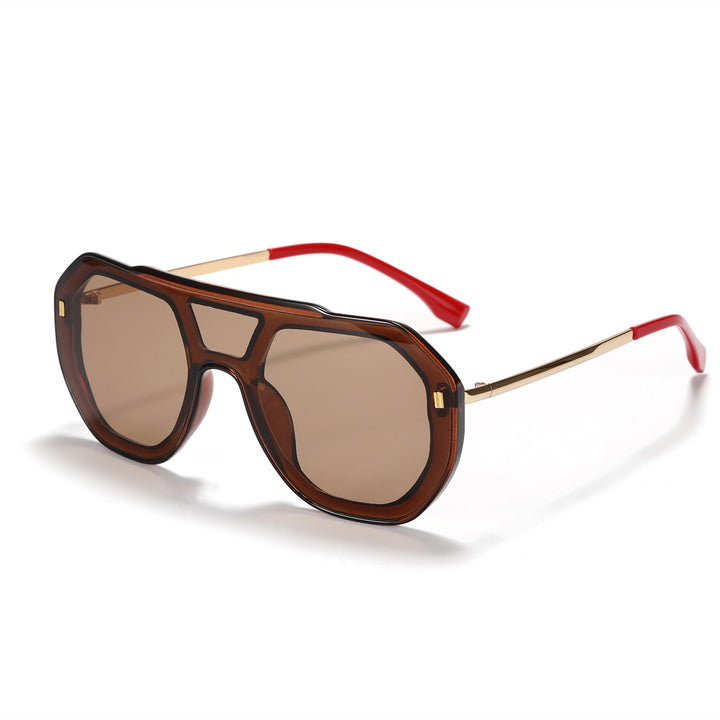 Women oversized geometric sunglasses with elegant frame Bowlift