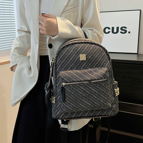 Trendy Textured Modern Backpack