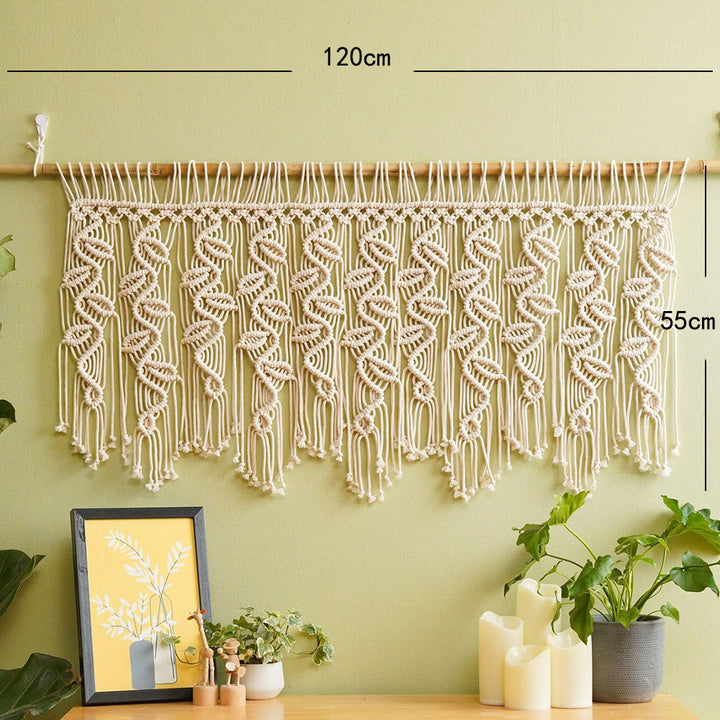 Macrame Wall Hanging with Elegant Fringes