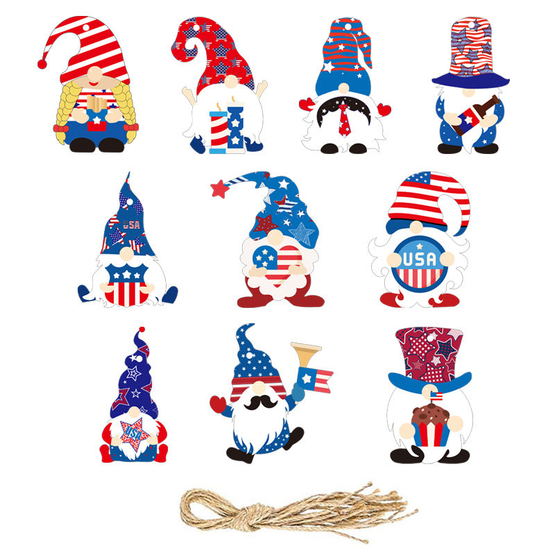 Unisex nan novelty patriotic party glasses assortment with themed foam toppers and mixed star and heart lens shapes Bowlift