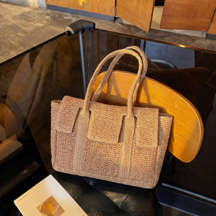 Large Handwoven Shopping Bag Bowlift