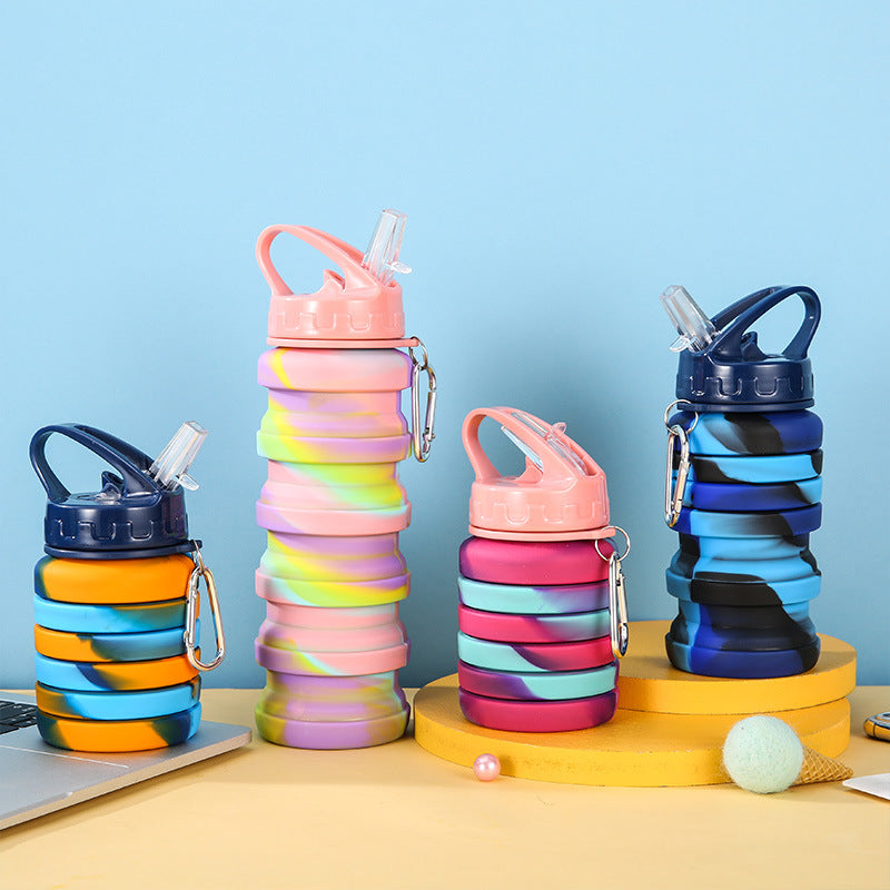 Women Flexible Foldable Drinking Bottle Bowlift