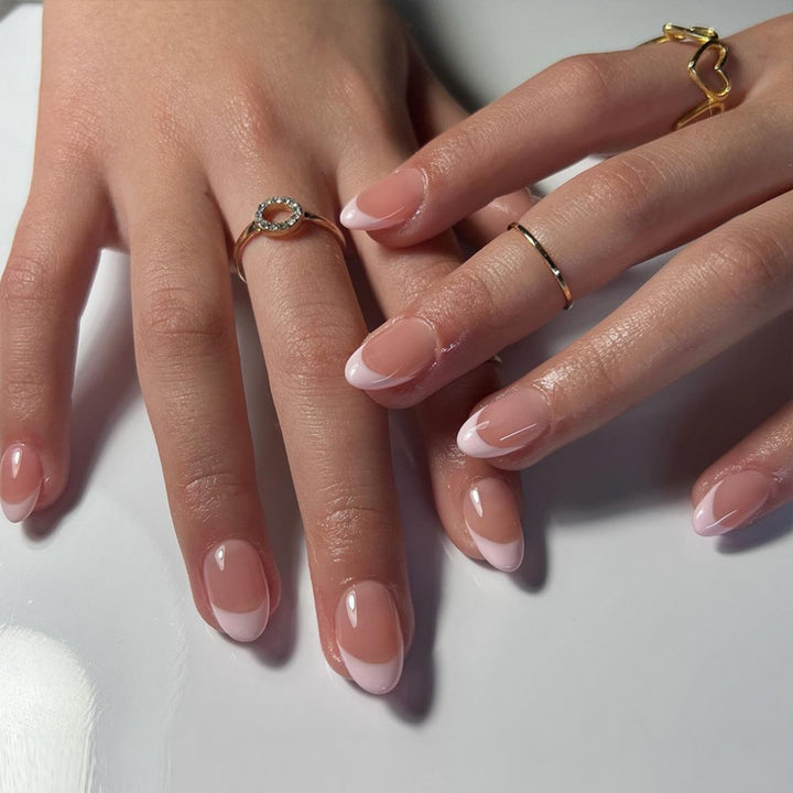 Premium French Tip Press-On Nails Bowlift 1789389350