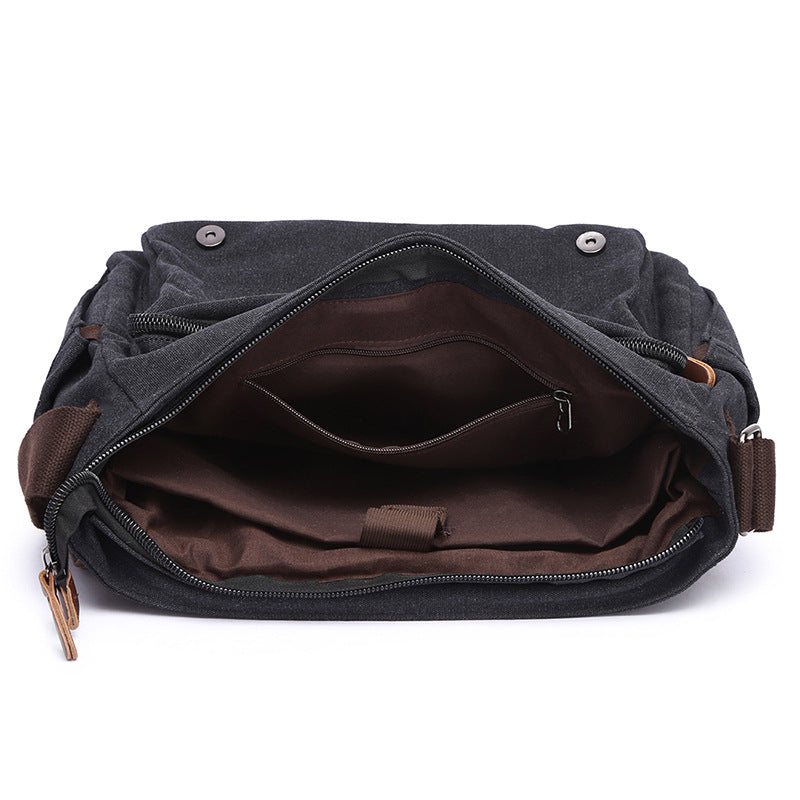Trendy Canvas Shoulder Bag Bowlift