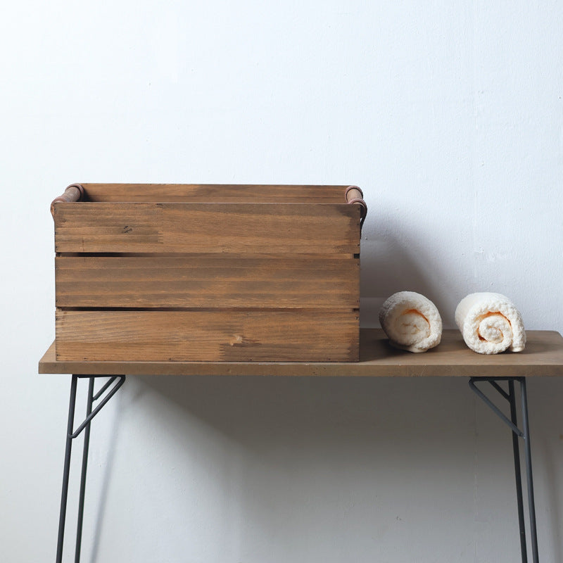 Robust storage basket made of wood Bowlift