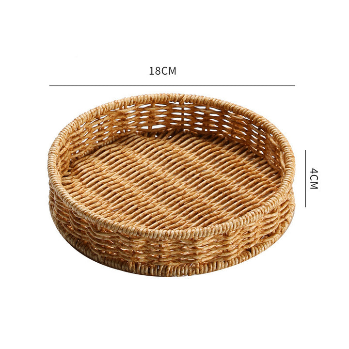 Handcrafted Wicker Storage Basket Bowlift