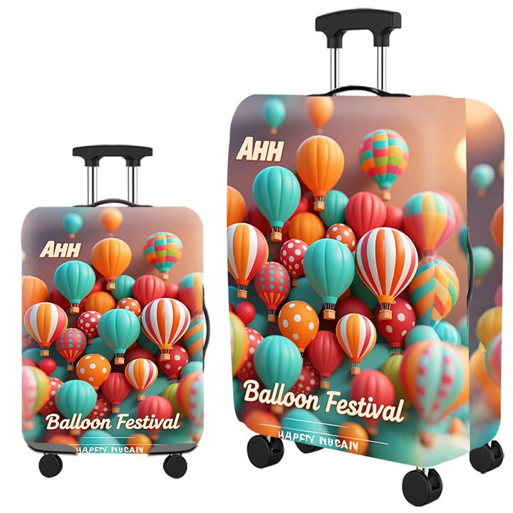 Artistic Cat-Themed Hard Shell Suitcase Bowlift