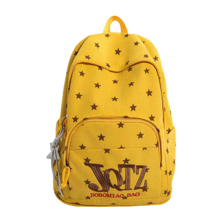 Lightweight Star-Patterned Backpack Bowlift