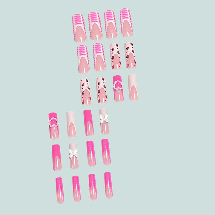 Artistic acrylic nails with fruit design Bowlift