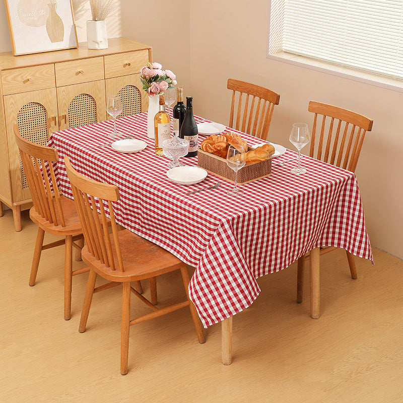 Gingham Check Tablecloth