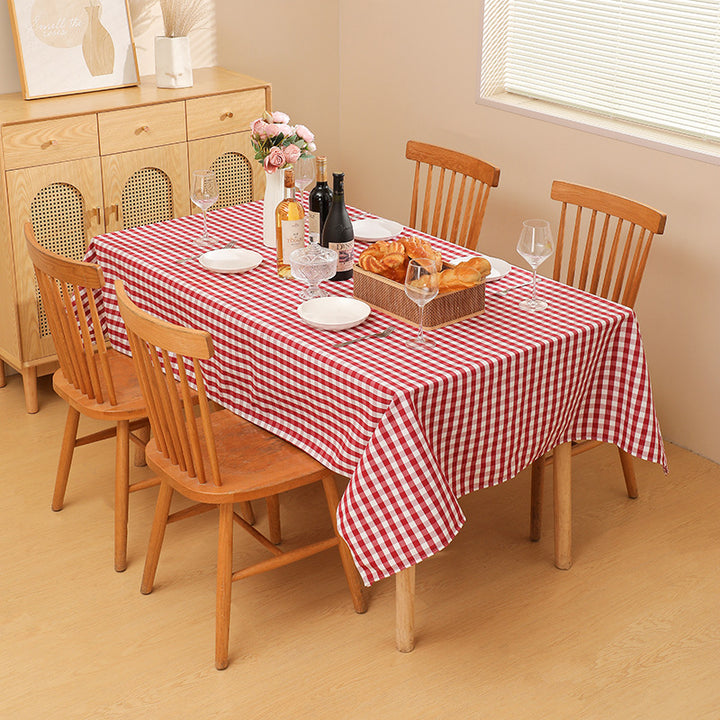 Gingham Check Tablecloth