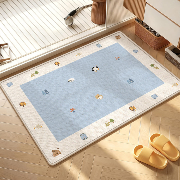 Fun Dot-Patterned Non-Slip Bathroom Mat Bowlift