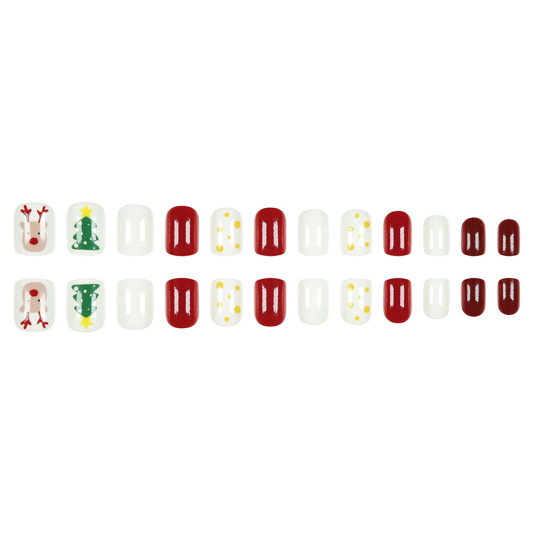Holiday-Themed Press-On Nail Set Bowlift