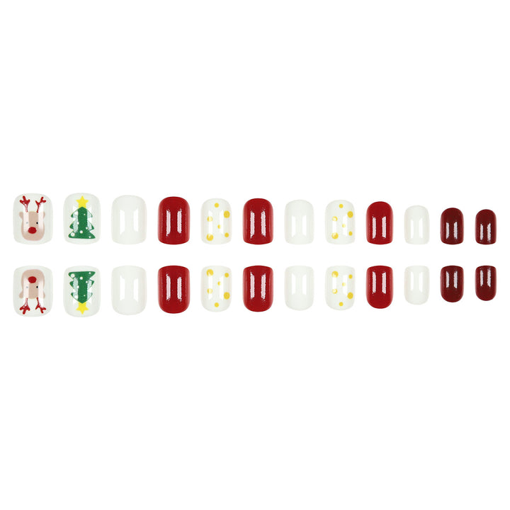 Holiday-Themed Press-On Nail Set Bowlift