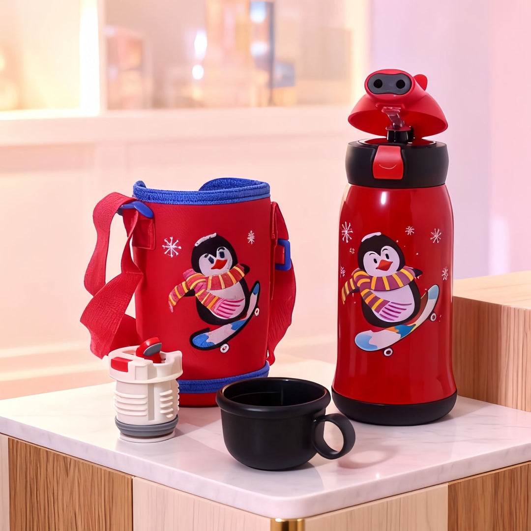 Children's Water Bottle with Fun Design Bowlift