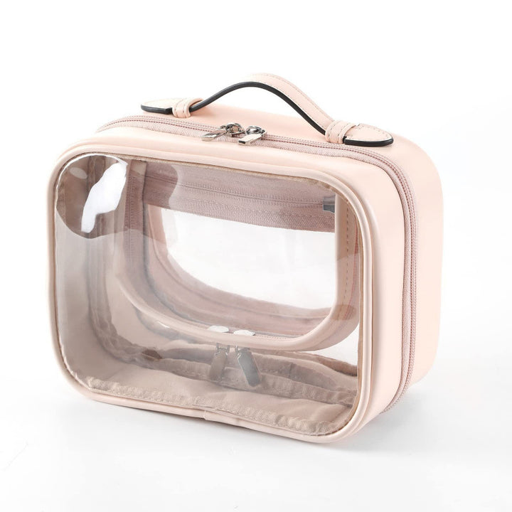 Cosmetic storage bag with transparent compartments Bowlift