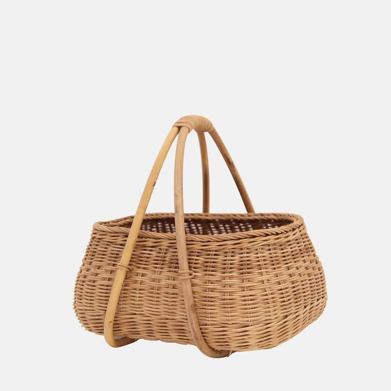 Handmade basket with ergonomic handle Bowlift