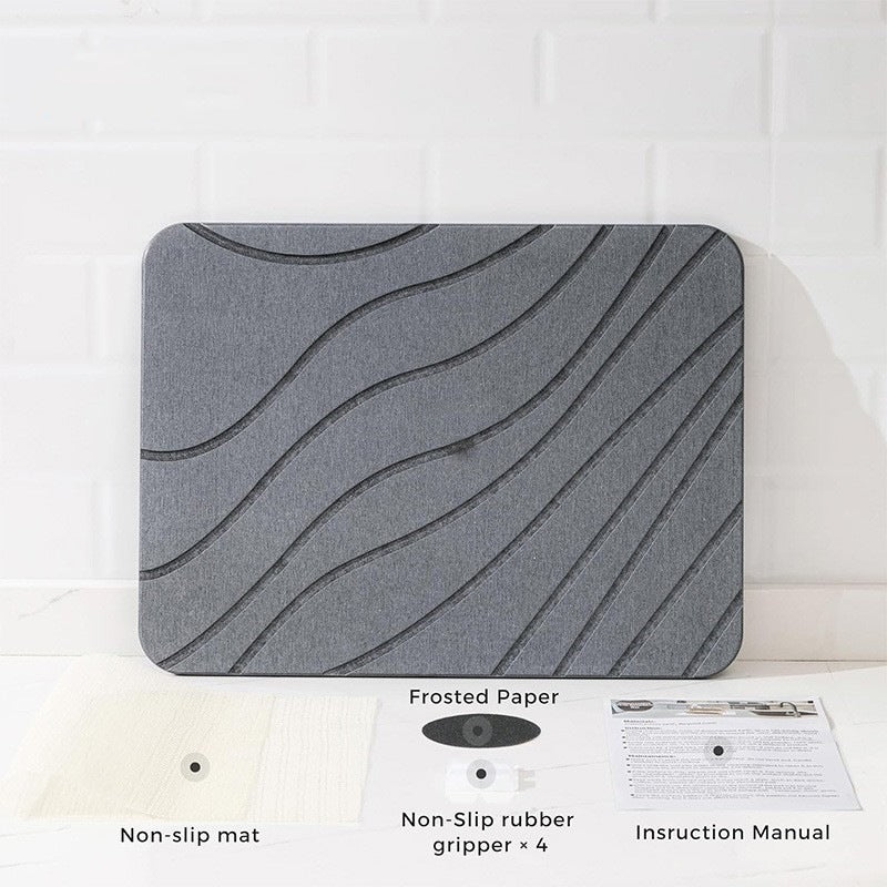 Ergonomic Dish Draining Mat