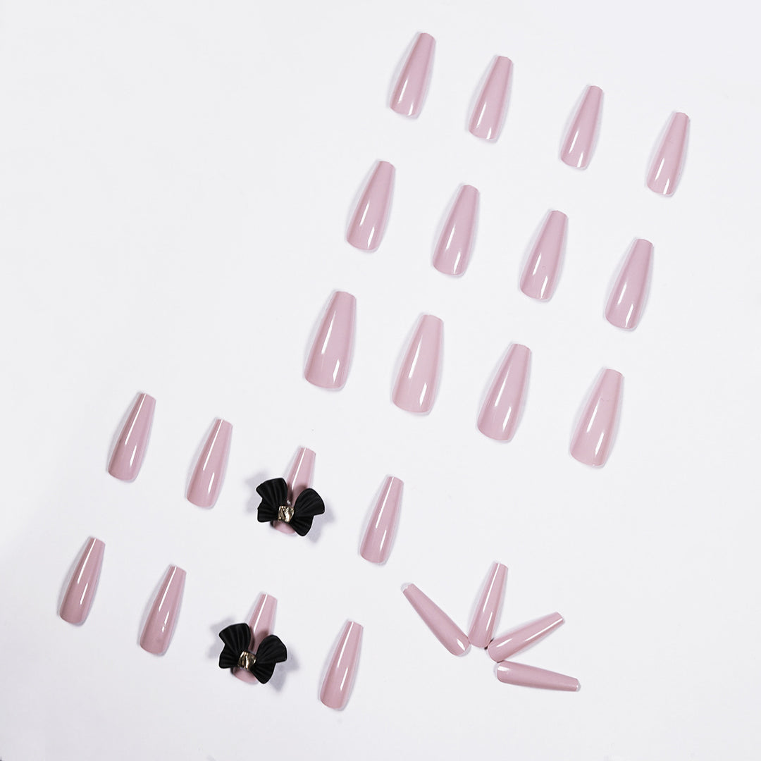 Artful Stiletto Nails with Elegant Decoration Bowlift